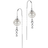 Spirit Icons Swan Earrings - Silver/Pearls/Transparent