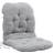 Living and Home 120*60cm Non-Slip Seat Chair Cushions Grey