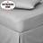 Dunelm Non Iron Bed Sheet Grey (190x135cm)