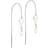 Sistie Sofia Chain Earrings - Silver/Pearls