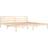 vidaXL Solid Pine Sengeramme 200x200cm