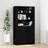 vidaXL Highboard Black Skænk 80x70cm