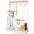 Procase Jewellery Stand Necklace Holder, 4-Tier Jewellery Holder Ring Necklace Stand Display with Earring Tray and Holes, Hooks Necklaces Hanging