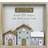 Family Sentiment Pastel House Sign White Wall Decor 20x20cm