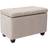 Blue Elephant Upholstered Beige Storage Bench 69.8x45.7cm