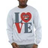 DC Comics Chibi Catwoman Love Sweatshirt - Grey