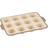 Dorre Cookie Muffin Tin 12 Cups Beige Muffin Tray 39.5x26.5 cm