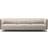 Decotique Urban Brown Leather/Beige Breeze Sofa 255cm 3 personers