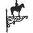 Steel Images Pony and Rider Ornamental Hanging Bracket OHBPOCH01