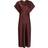 Neo Noir Lucinda Heavy Sateen Dress - Burgundy