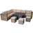 Furniture One Rattan Fire Pit Outdoor Lounge Set