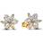 Pandora Sparkling Herbarium Cluster Stud Earrings - Gold/Transparent