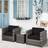 OutSunny Outsunny Bistro Set, 1 Table incl. 2 Chairs