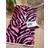 Allure Zebra Large Bath Towel Pink, Black (180x)