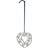 Rosendahl Karen Blixen Heart Garland Silver Julgranspynt 7cm