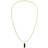 Tommy Hilfiger Logo Pendant Necklace - Gold/Onyx