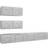 vidaXL 3079131 Concrete Grey Väggskåp 100x30cm 4st