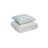 Hübsch Block Bedding Påslakan Multifärgad, Blå, Vit (200x140cm)