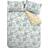 Catherine Lansfield Inga Leaf Duvet Cover Green, White, Yellow (200x200cm)