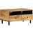 vidaXL Solid Mango Wood Natural Sofabord 54x80cm