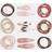 H&M Hair Elastics & Clips Powder Pink/Gold-Coloured