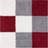 THE RUGS Myshaggy Collection Geometric 381 Red