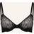 Calvin Klein Sheer Marquisette Lace Demi Bra - Black
