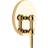 Stoff Nagel Wall Hanger Brass 11 x 14.5 cm Värmeljuslykta