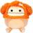 Jazwares Squishmallows Plush Figure Light Orange Bigfoot with Flower Pin Shasta 30 cm