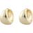Snö of Sweden Core Pure Oval Earrings - Gold