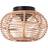 Brilliant Woodball Natural/Black Taklampa