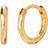 Monica Vinader Ziggie Huggie Hoop Earrings - Gold