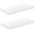vidaXL 323746 White High Gloss Wall Shelf 50cm 2pcs