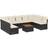 vidaXL 3223787 Loungeset, 1 Bord inkl. 9 Soffor