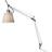 Artemide Tolomeo Basculante Aluminium/Beige Bordslampa 66cm