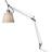 Artemide Tolomeo Basculante Aluminium/Beige Table Lamp 66cm