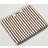 Tekla Hand Towel 50 x 90 Kodiak Stripes Badehåndklæde Brun, Hvid