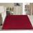 Serdim Rugs Plain Fluffy Shaggy Red