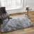 Sienna Shaggy Fluffy Glitter 5cm Pile Grey