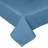 Homescapes Plain Cotton Round Egg Tablecloth Blue