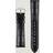 Hirsch Duke Embossed Leather Watch Strap Black