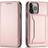 OEM iPhone 13 Pro Max Plånboksfodral Magnet Stand Rosa