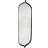 Swedese Comma Black/Silver Väggspegel 40x135cm