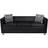 vidaXL 242208 Black Soffa 169.9cm 3-sits