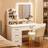 FairyHover Makeup Vanity Sminkbord 40x80cm