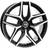 MSW 40 Alloy Wheels In Gloss Black Full Polished Set Of 4 18 x 8 Inch ET30 5x114.3 PCD Gloss Black