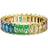 Swarovski Matrix Ring - Gold/Multicolour
