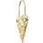 Rosendahl kremmerhus Gold Juletræspynt 15.6cm