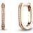 Jette Luna Creoles - Rose Gold/Transparent