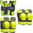 SFR Youth Ramp Skate Pads 3-Pack Black/Lime